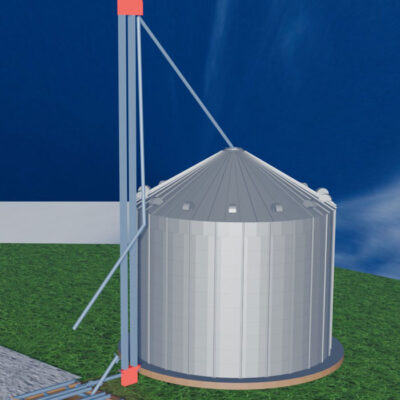 1 x Grain Silo with B/Elevator & D/Pipe